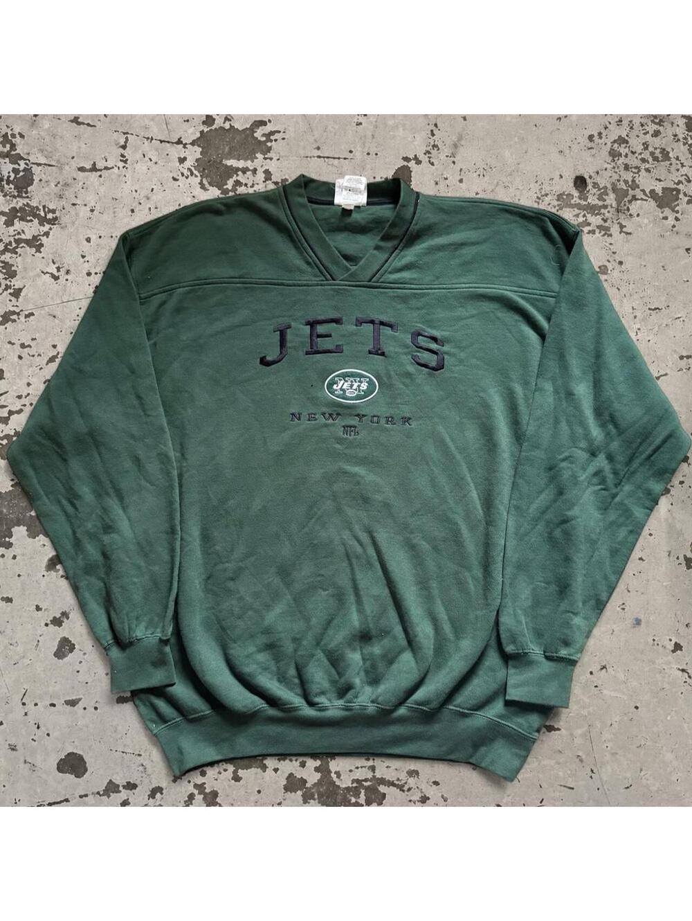 Mens Vintage NFL New York Jets Crewneck sweatshirt Size XXL